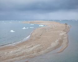 Erosion along the Beaufort Sea coastline